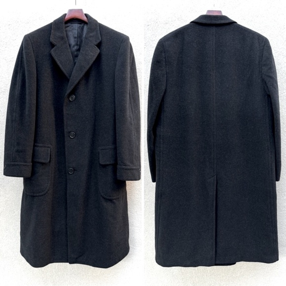 VTG🇺🇸 Hirsch Clothing Co. makers of fine clothing 100% Pure Cashmere Coat Sz L